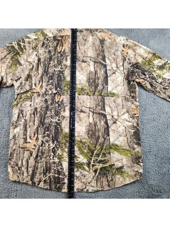 Cabela's Zonz Men's Large Regular Camo Button Up Shirt Woodlands Hunting Outdoor - Picture 7 of 12